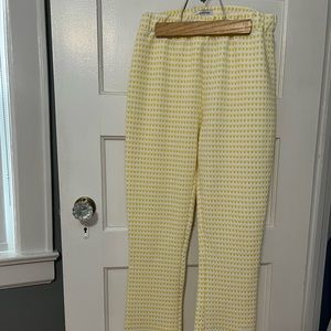 Urban Outfitters Yellow Gingham Boot Cut Leggings in Size M